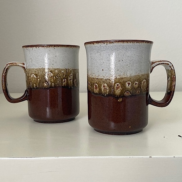 2 Dunoon Scotland Vintage Ceramic Stoneware Pottery Mugs Cups New Condition - Picture 4 of 12